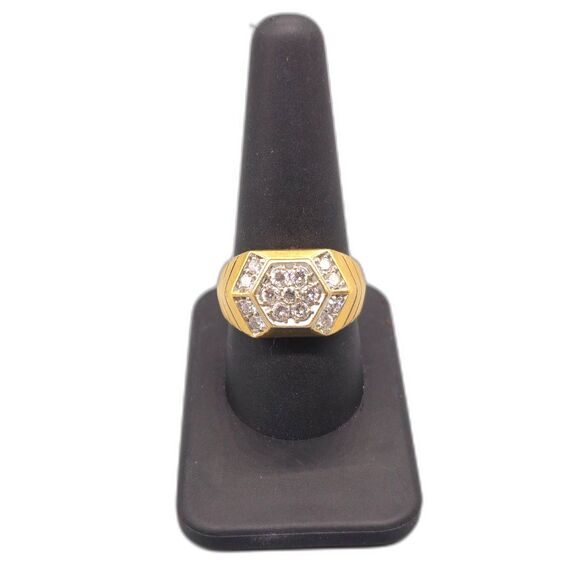 14KT YELLOW GOLD 10.80G DIAMOND .80CTW RING SIZE 10.5 (155425-2)